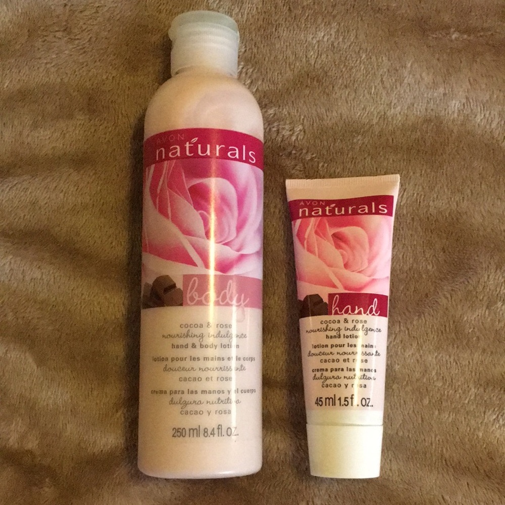 Avon Naturals Cocoa and Rose Hand and Body Lotion